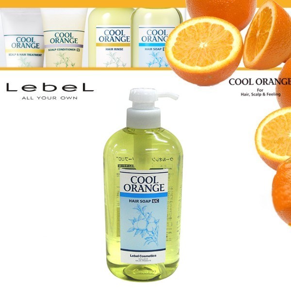 Lebel Shampoo Anti-Caspa Cool Orange Lebel 600 ml.