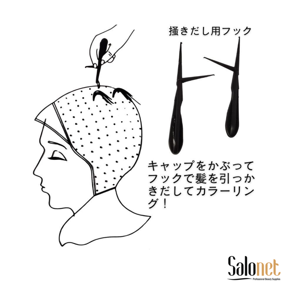 Touca Descartável de Luzes ou Mechas 12 un.+Agulha - Imagem 2