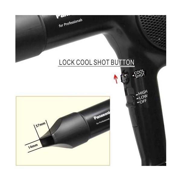 Panasonic Secador Profissional EH-PD50-K Ion Negative