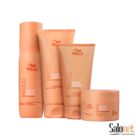 Kit Wella INVIGO Nutri-Enrich Shampoo + Condicionador + Máscara + Leave-in