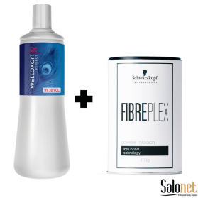 Kit Welloxon Água Ox. 30Vol. + Fibreplex 450g