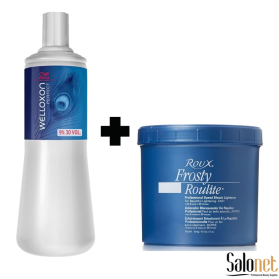 Kit Welloxon Água Ox. 30Vol. + Roux Frosty Roulite 454g
