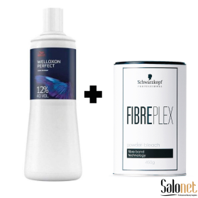 Kit Welloxon Água Ox. 40 Vol. + Fibreplex Schwarzkopf 450G