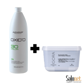 Kit Alfaparf Água Oxigenada 30vol. + Pó Descolorante Igora