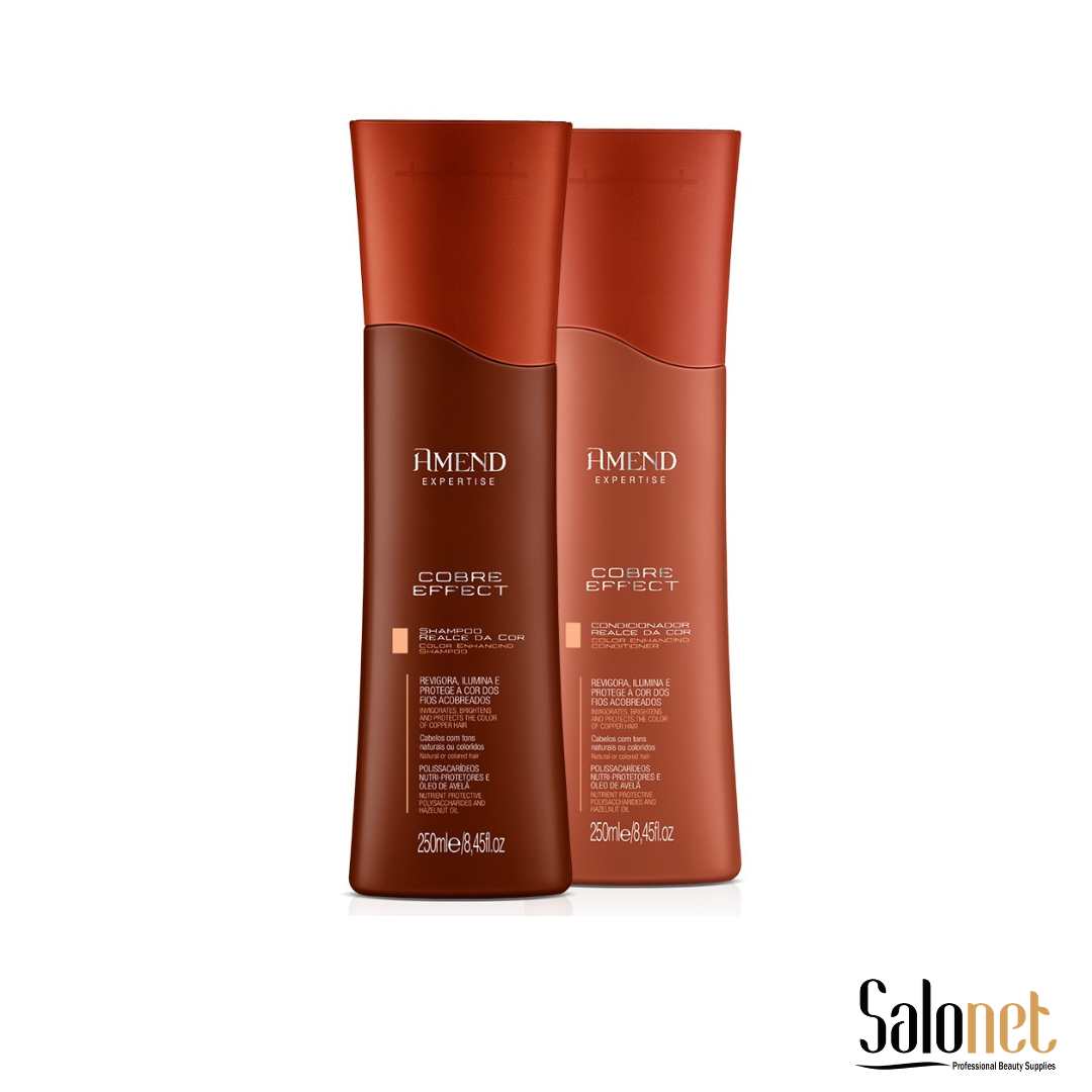 KIT SHAMPOO CONDICIONADOR AMEND COBRE EFFECT