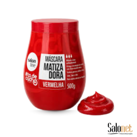SALON LINE MÁSCARA MATIZADORA #TODECACHO  VERMELHA 500G