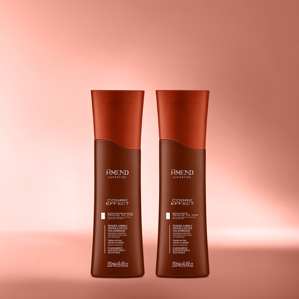 KIT SHAMPOO CONDICIONADOR AMEND COBRE EFFECT - Imagem 3